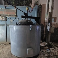 Convertisseur de fusion de gaz naturel en acier doux, capacité 100 kg, creuset en carbure de silicium, économie d'énergie, moteur certifié ISO9001:2008