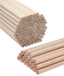 Varillas de Madera Natural Sólida al por Mayor, Palos Redondos de Madera para Piezas de Muebles, Manualidades DIY, Tamaño Personalizado OEM - Product Image 1