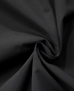 Men's Black Bomber Jacket Solid Color Zipper Closure Stand Collar Casual Windproof Polyester Autumn Wear - Product Image 6