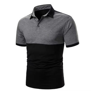 เสื้อถักสีดำสำหรับผู้ชาย ผ้าฝ้าย 100% ระบายอากาศได้ดี กันน้ำ ไร้รอยต่อ ป้องกันรอยยับ มีกระเป๋าโลโก้ด้านหน้า 6 แผง สไตล์ลำลอง - Product Image 2