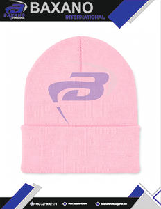 Gorro de Invierno Tejido de la Hermandad Jack And Jill Of America, Color Rosa y Azul Claro, Bordado en 3D, Gorro de Invierno Tejido Premium - Product Image 4