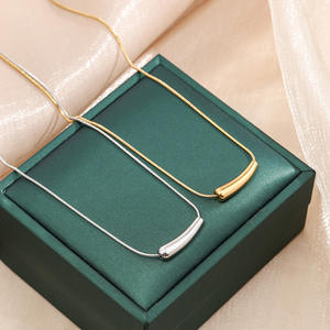 Collier minimaliste en perles naturelles pour femmes, tendance, polyvalent, version coréenne, chaînes fines, colliers, produit de niche sur Internet - Product Image 2