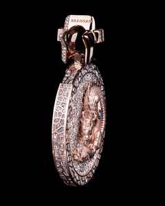Collar con Colgante de Plata de Ley 925 Personalizado con Moissanita, Diseño de León 3D con Incrustaciones, Claridad VVS, Joyería de Estilo Hip Hop para Hombre - Product Image 1