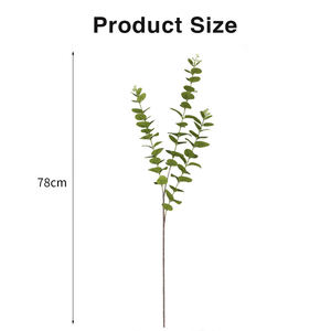 Rama de Hojas de Eucalipto Artificial de Látex de Alta Calidad, Aspecto Realista, 78 cm, para Decoración de Bodas y Hogar, Horti Club Luxury Professional - Product Image 2