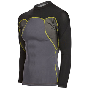 Custom Cycling Polyester Spandex Rash Guard With Stretch Recovery Ergonomic Seams And Custom Logo Short Sleeve <b>Compression</b> <b>Shirt</b> - Product Image 4