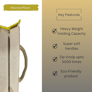 ถุงช้อปปิ้งผ้าปอกระเจาพร้อมที่จับผ้าฝ้ายพิมพ์ลายตัวอักษรเป็นมิตรกับสิ่งแวดล้อม - Product Image 4