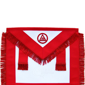 Tablier de taille en cuir d'agneau brodé fait main, style vintage maçonnique royal, personnalisé, avec épingle de sûreté, vente en gros - Product Image 4