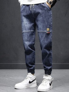 Venta Caliente: Jeans de Mezclilla para Hombre, Estilo Japonés, Lavado a la Piedra, Elásticos, Corte Recto y Ajustado, Venta al Por Mayor en Bangladesh - Product Image 4