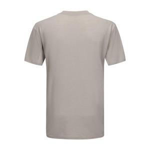 เสื้อยืดคุณภาพสูงสำหรับผู้ชายแขนสั้นขนแกะเส้นเมอริเดียนคอกลมลำลองคุณภาพสูง - Product Image 2