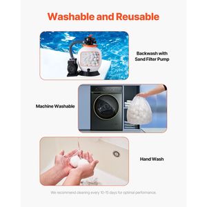 Palline Filtranti Riutilizzabili in Fibra di Poliestere da 1,5 Libbre, Palline Filtranti a Sabbia per Sostituzione Filtro Piscina - Product Image 4