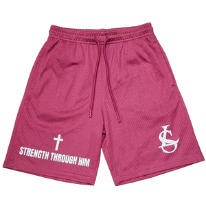 Shorts en tissu mesh à coupe ample et taille élastique pour hommes, vêtements de sport, shorts en mesh personnalisés pour hommes - Product Image 5