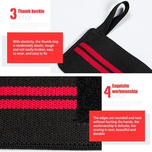 Muñequeras Ajustables de Neopreno para Levantamiento de Pesas en el Gimnasio - Soporte Fuerte para las Muñecas, Impermeables y Antideslizantes para Entrenamientos Diarios - Product Image 6