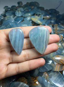 Lote al por mayor de gemas de calcita azul natural de calidad, cabujones sueltos de tamaño libre para la fabricación de joyería fina - Product Image 2