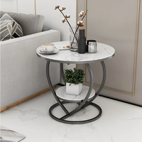 Table d'appoint en acier de style moderne, écologique et durable, avec plateau en marbre en forme de cœur, pour salon, salle de séjour, bureau