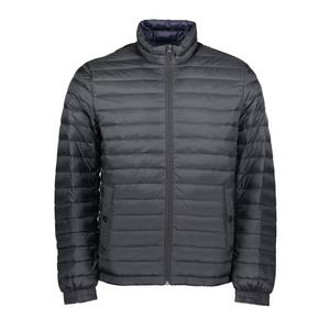 Nouvelle conception, veste matelassée à col montant écologique fabriquée au Pakistan, logo brodé personnalisé, couleurs unies pour hommes - Product Image 2