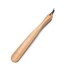 Wholesale Reusable Lightweight Wooden <b>Shoe</b> Horn with Long Handle Comfortable Household Sundries for Men Women <b>Shoe</b> Lifter - Product Image 1