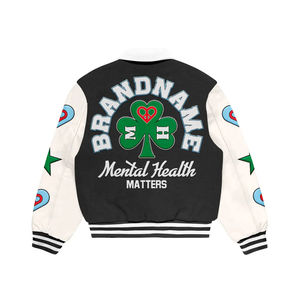 DISCOVER IMPEX Chaqueta Varsity Premium de Alta Calidad, Ecológica, Transpirable, Vintage, Unisex, con Cierre de Cremallera y Mangas Largas para Invierno 2026 - Product Image 1