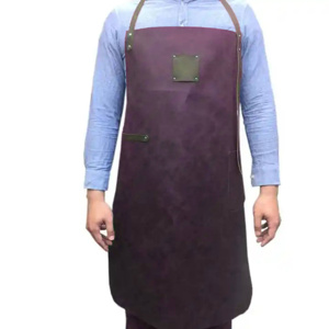 Cowhide Grain Leather Welding Apron Heavy Duty <b>Fire</b> Heat Spark Resistant Body Protection Industrial Safety Welders Apron - Product Image 6
