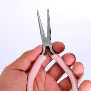4.5 Inch Needle Nose Small Jewelry Pliers Stainless Steel Comfort Grip Handles <b>Precision</b> <b>Tool</b> Wire Wrapping Crafts Jewelry - Product Image 4