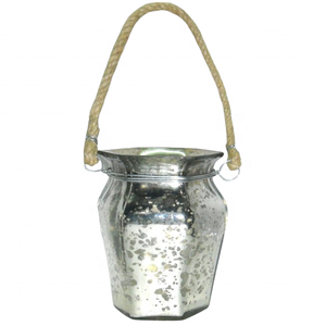 Linterna colgante de huracán de diseño único 2025 con tarro de vidrio de trabajo de ratán, artesanía rústica, producto estándar superior, artículo hecho a mano - Product Image 4