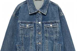 Mens Medium Blue Denim <b>Trucker</b> <b>Jacket</b> Button Up Jean <b>Jacket</b> with Flap Chest Pockets New Men's Vintage <b>Jacket</b> Friendly Spring - Product Image 6