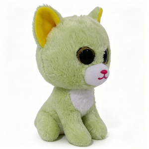 customized green <b>cat</b> <b>plush</b>, light green kitty stuffed animal ,big eyes <b>cat</b> <b>plush</b> ,green <b>cat</b> stuffed toy ,soft green <b>cat</b> plushie - Product Image 1