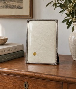 Elegant Freestanding Silver Metal Photo Frame Clear Glass Panel Tabletop Picture Display Holder Modern Home <b>Office</b> <b>Decor</b> - Product Image 2