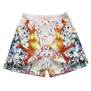 Pantalones Cortos Deportivos Personalizados para Hombre, de Secado Rápido, con Estampado de Baloncesto por Sublimación, de Poliéster de Alta Calidad, Transpirables y de Malla Atlética - Product Image 4