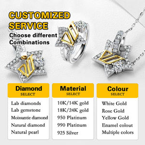 เครื่องประดับชิริไลค์ ต่างหูเพชรทรงสี่เหลี่ยม 3.00 กะรัต ชุบทอง 18K เพชรเพาะเลี้ยงในห้องปฏิบัติการ IGI ระดับ VVS คุณภาพสูง ดีไซน์หรูหรา - Product Image 3