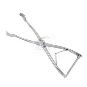 Pince de réduction asymétrique CLASTY, mâchoires courbées gauche-droite, en acier inoxydable, instrument chirurgical orthopédique pour maintenir les os, réutilisable - Product Image 2
