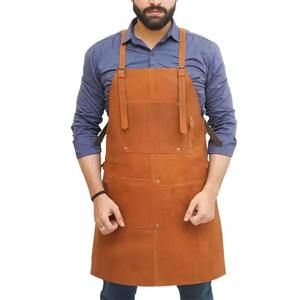 Premium Quality Heavy Duty Industrial Safety <b>Work</b> Resistant Cow Split Leather Welding <b>Apron</b> for Body and Clothing Protection - Product Image 1