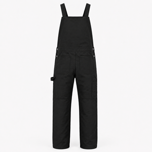 Custom <b>Men</b> Cotton Twill Work Bib <b>Overalls</b> Heavy Duty Multi Pocket Dungarees Reinforced Knee Industrial Uniform - Product Image 3