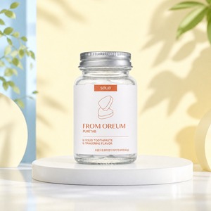 [FROM OREUM] Dentifrice solide de voyage saveur mandarine de Jeju, 60 comprimés pour trousse de toilette personnelle - Product Image 5