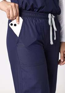 Ensemble de combinaisons médicales unisexes en gros pour hôpital, pharmacie, clinique – Tenues de travail et uniformes d'infirmière à manches courtes en polyester - Product Image 4