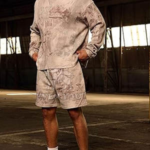 Pantalones Cortos con Estampado de Camuflaje Personalizados de Fábrica, para Hombre, Estilo Urbano Informal, Cómodos, para el Verano - Product Image 2