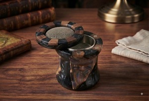 Brûleur d'encens en bois de santal fait main, porte-encens écologique, diffuseur d'aromathérapie pour la maison, le bureau et les usages religieux - Product Image 4
