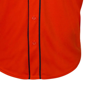 Maillot de baseball à manches courtes imprimé par transfert thermique personnalisé, uniforme d'équipe OEM, respirant, séchage rapide, UPF 50, vêtements de sport en polyester - Product Image 4