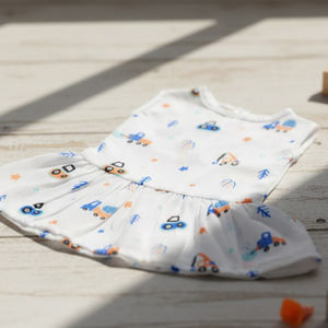 Vestido de Algodón de Primera Calidad para Bebé Niña, Hecho con Tela Suave y Transpirable para Uso Diario, Fiestas de Cumpleaños y Ocasiones Especiales - Product Image 5