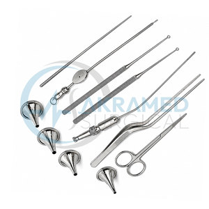 Juego de Instrumentos de Miringotomía con Certificación CE, 11 Piezas, Instrumentos Quirúrgicos de Acero Inoxidable Reutilizables para Cirugía de Oído, Kit de Instrumentos Quirúrgicos ORL - Product Image 5