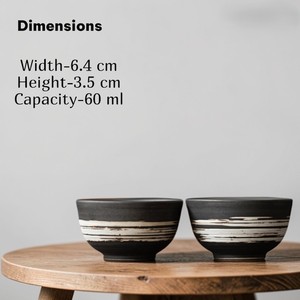 Service à thé de luxe en grès japonais Wabi-Sabi, fait main, éco-responsable, cuite au feu, pour dégustation de thé, par UO - Product Image 2