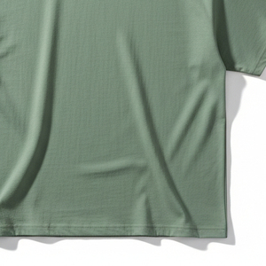 T-shirt surdimensionné personnalisé en polyester 220g anti-UV, éco-responsable, pour homme, style streetwear, épaules tombantes, grandes tailles - Product Image 4