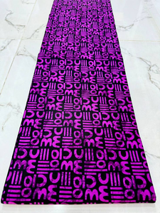 Custom African Wax Print 100% Cotton Tie Fabric for Fashion Garment Manufacturing Personalized Logo Branding - Product Image 2