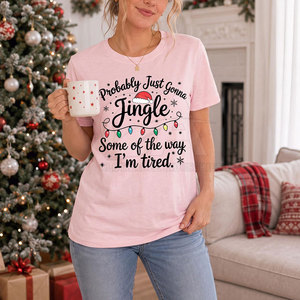 Creative Custom Theme With Custom Printed Details And Comfortable Fabric For <b>Christmas</b> Parties Women <b>Christmas</b> <b>T</b>-<b>Shirt</b> - Product Image 3