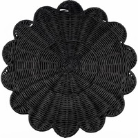Set de table rond en rotin tressé naturel, tissé à la main, écologique, pour la décoration intérieure, vente en gros