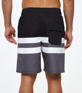 Shorts de bain pour homme, imperméables, respirants, à séchage rapide, avec doublure en mesh, fermeture à cordon, poches latérales - Product Image 2