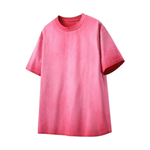 เสื้อยืดโอเวอร์ไซส์ทรงยาว ผ้าคอตตอน 100% สไตล์สตรีทแวร์ ล้างสีแบบวินเทจ  ปักโลโก้ด้านหน้าได้ตามสั่ง  คอโอ แขนสั้น น้ำหนัก 220 กรัม - Product Image 1