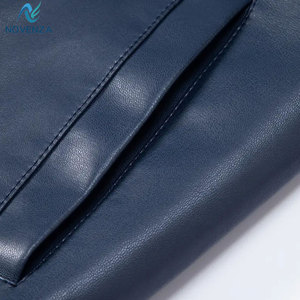 Veste d'hiver en cuir de vache pour homme moderne, confortable, décontractée, finition lisse, légère, écologique, poches zippées sécurisées, mode intemporelle - Product Image 6