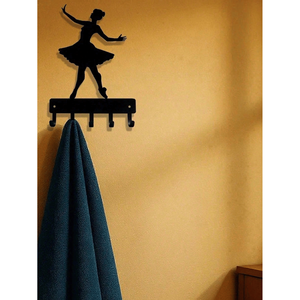 Ganci da Parete Rustici a Doppio Livello Riutilizzabili a Forma di Ballerina per Organizzazione e Decorazione Domestica - Product Image 5