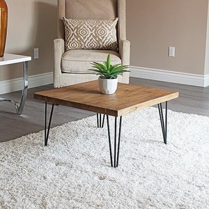 Table d'appoint en bois de manguier avec pieds en forme d'épingles, vente en gros |   Fabriqué à la main à Moradabad - Product Image 1