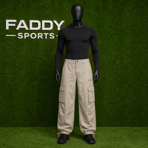 2026 Fashion Loose Wide Leg Multi-Pocket <b>Cargo</b> Pants High Waist Streetwear Baggy Tactical Utility Trousers Men Women Casual Wear - Product Image 2